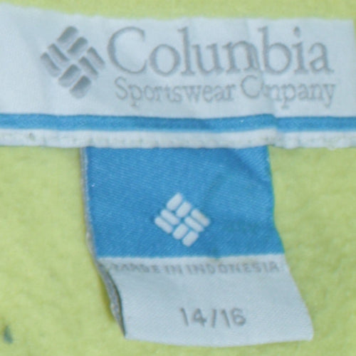 Columbia Women's Yellow Fleece Full Zip Jacket Size 14