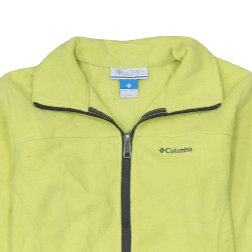 Columbia Women's Yellow Fleece Full Zip Jacket Size 14