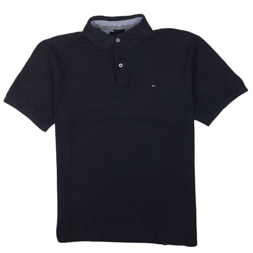 Tommy Hilfiger Men's Black Cotton Polo Shirt Size M