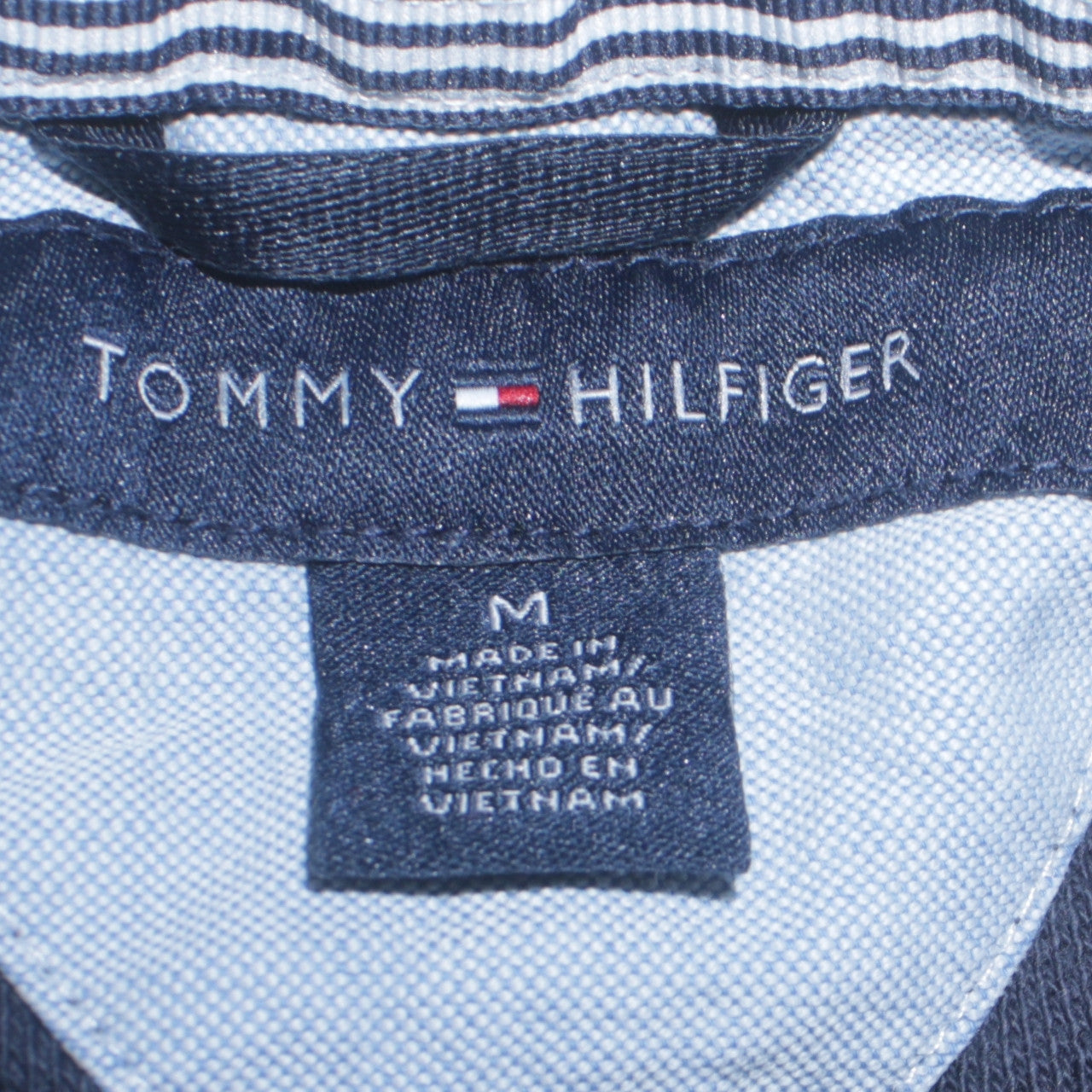 Tommy Hilfiger Men's Black Cotton Polo Shirt Size M