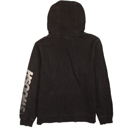Nike Boys Black Pullover Hoodie 13-15 Years Graphic Logo Fleece Sweatshirt
