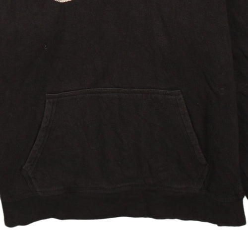 Nike Boys Black Pullover Hoodie 13-15 Years Graphic Logo Fleece Sweatshirt