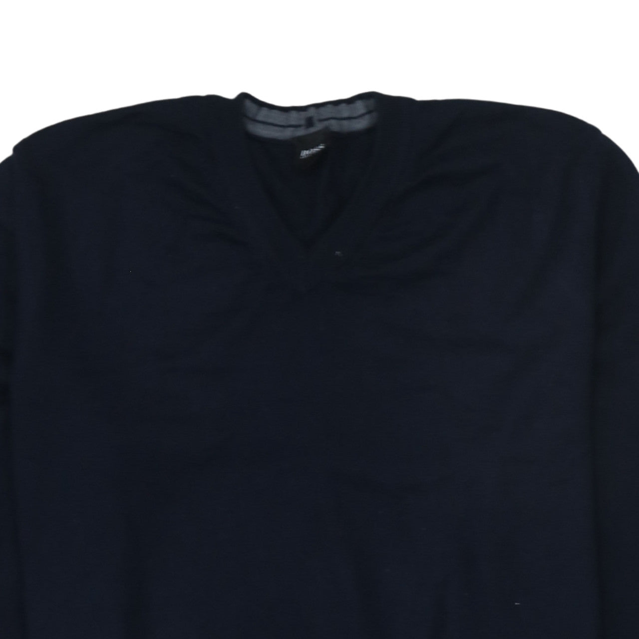 Hugo Boss Men's Navy Blue 2XL Wool V-Neck Pullover Jumper