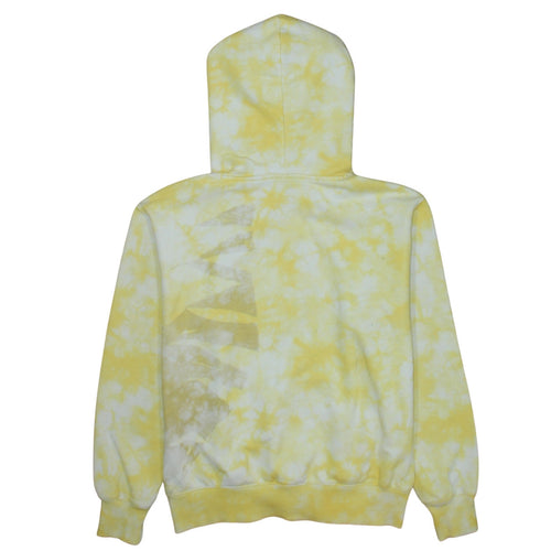 Champion Women's Yellow Tie-Dye Pullover Hoodie Small