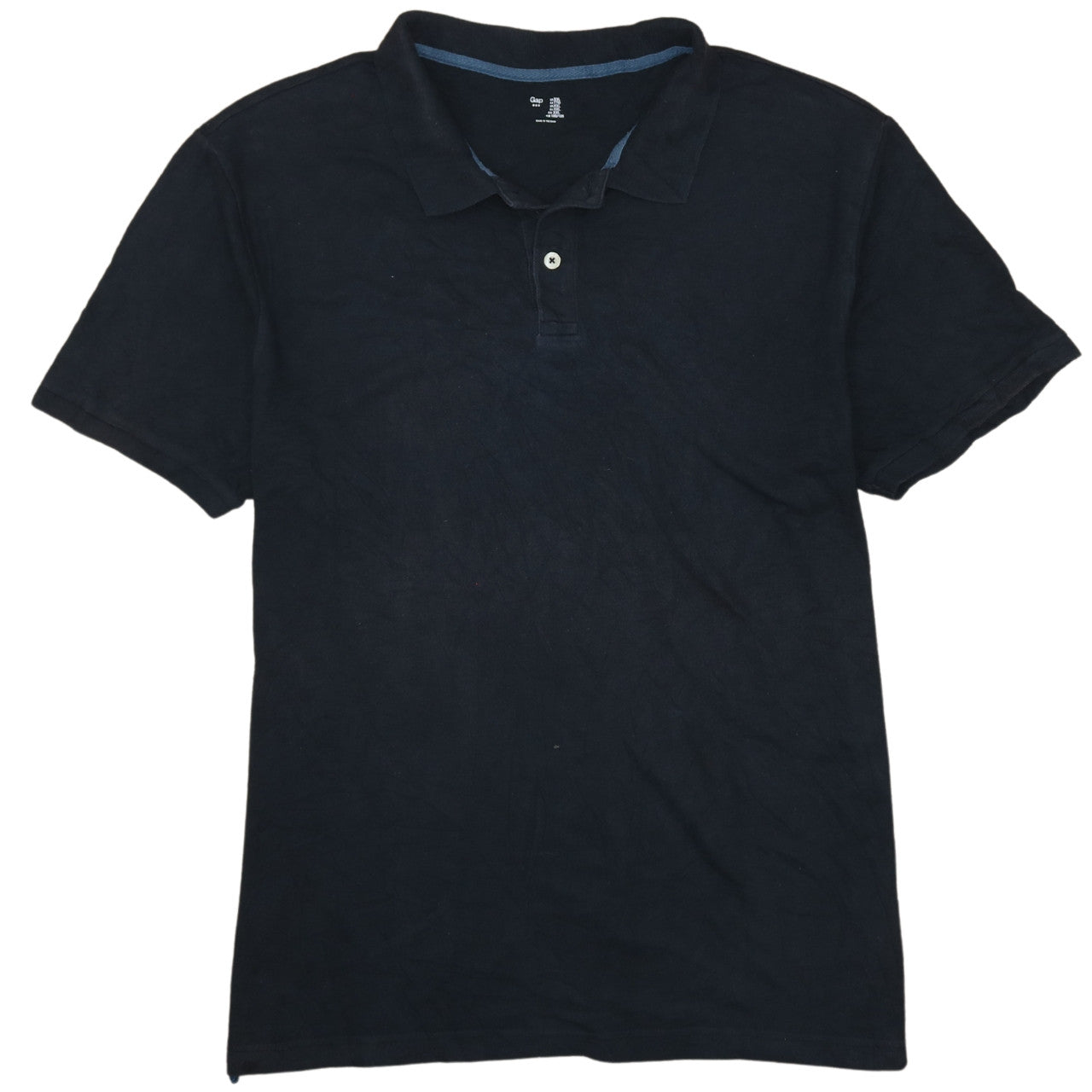 Gap Men's Black 2XL Cotton Short Sleeve Polo Shirt