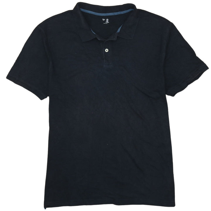 Gap Men's Black 2XL Cotton Short Sleeve Polo Shirt