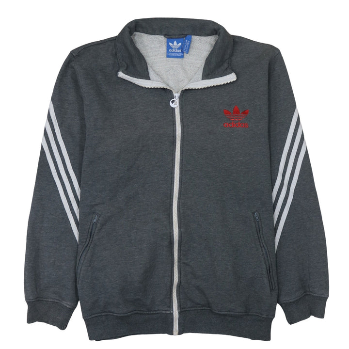 Adidas Men's Grey XL Track Jacket Full Zip Sportswear