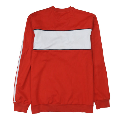 Adidas Mens Red Crew Neck Pullover Sweatshirt L Retro Logo