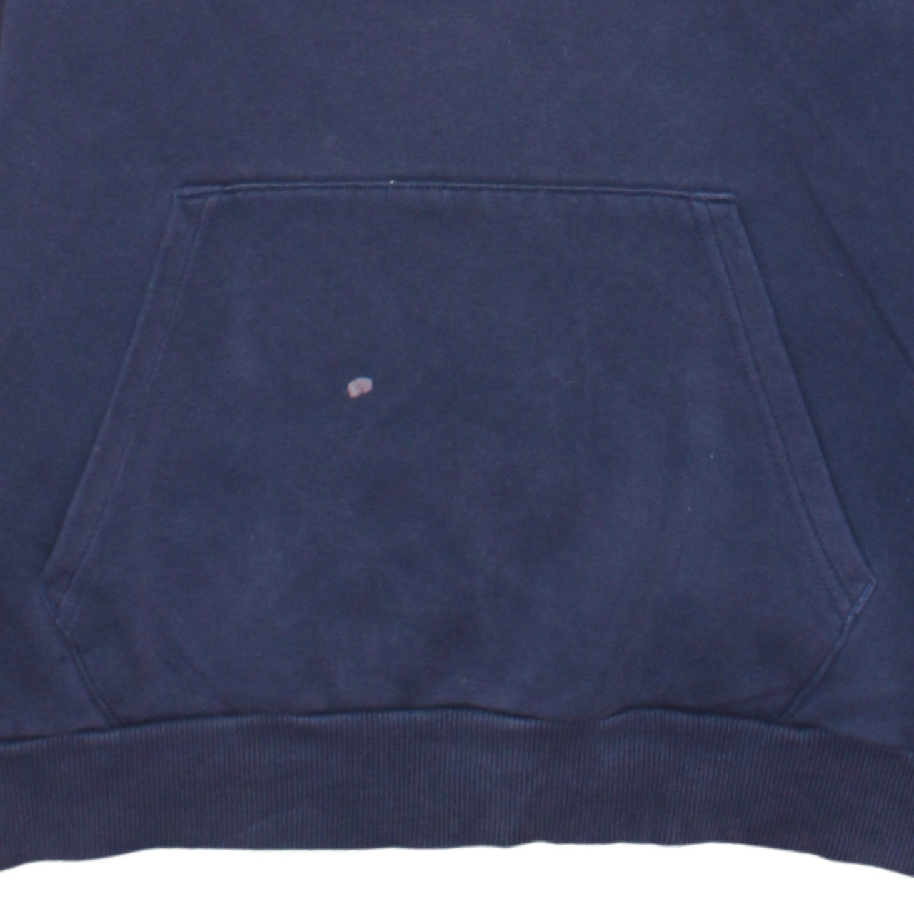 Puma Women's Navy Blue Pullover Hoodie Small Logo Print Cotton Blend