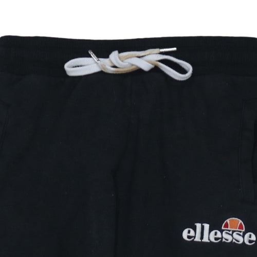 Ellesse Womens Black Jogger Sweatpants UK 10 Cotton Blend Casual