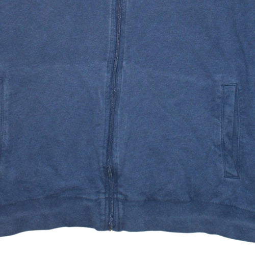Emporio Armani EA7 Men's Blue XL Track Jacket Full Zip Cotton Blend