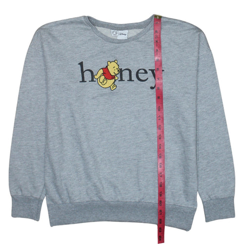 Primark Disney Women Grey Winnie the Pooh Pullover Sweatshirt XS