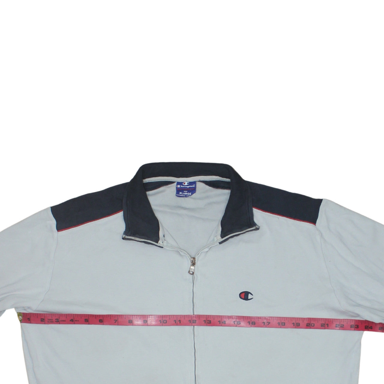 Champion Men's White XL Track Jacket Full Zip Sportswear