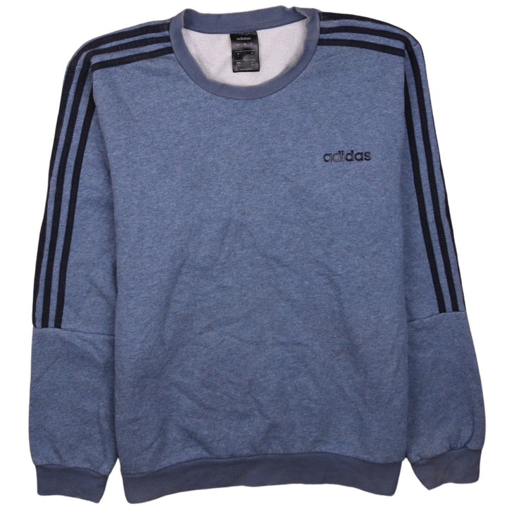 adidas Men's Blue Long Sleeve Crew Neck Sweatshirt Size L