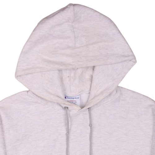 Champion Men's Grey M Pullover Fleece Hoodie Authentic Eco