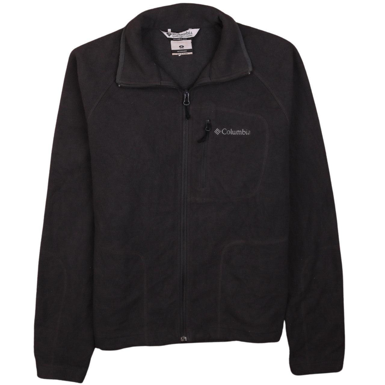 Columbia Men’s Black Fleece Full Zip Outdoor Jacket M