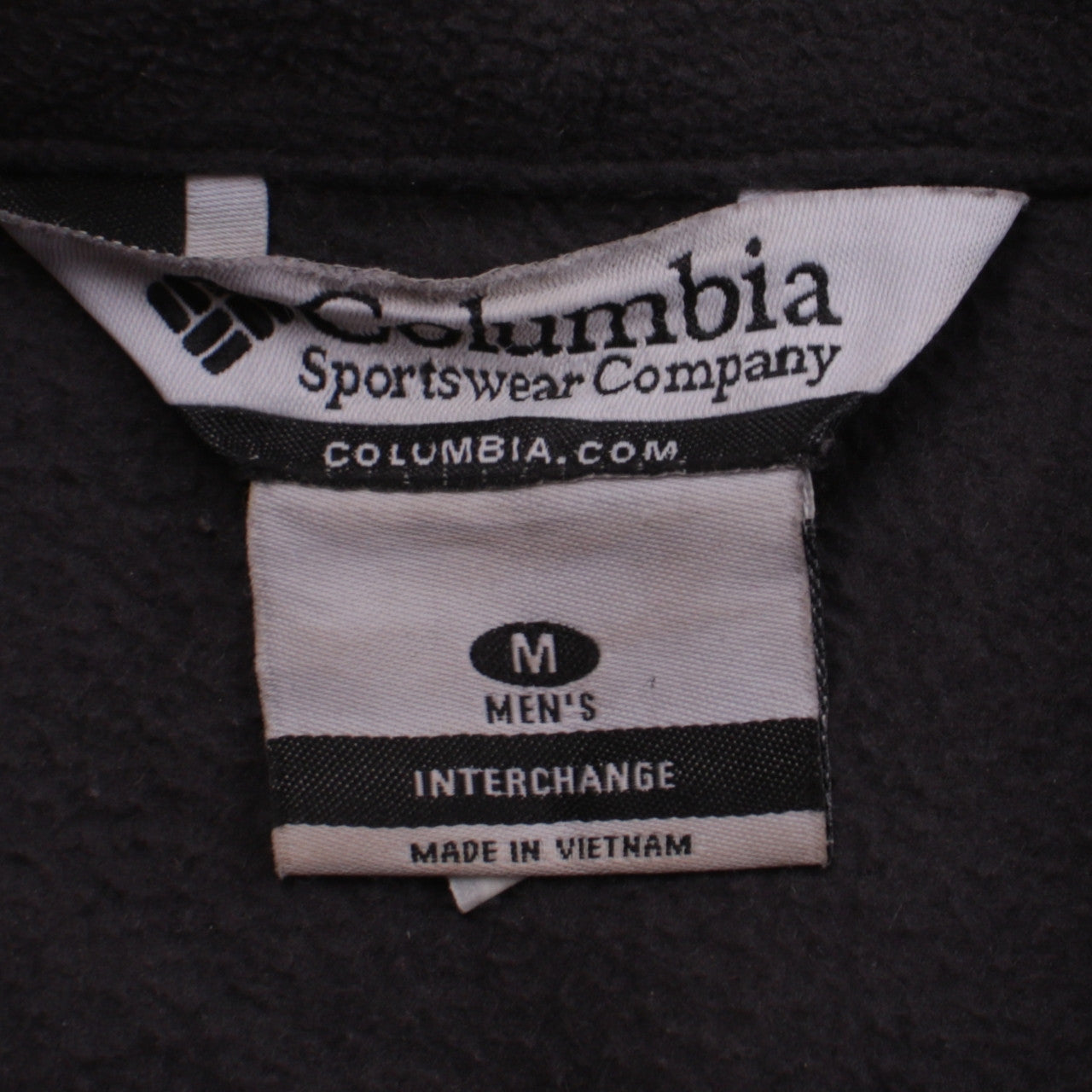 Columbia Men’s Black Fleece Full Zip Outdoor Jacket M