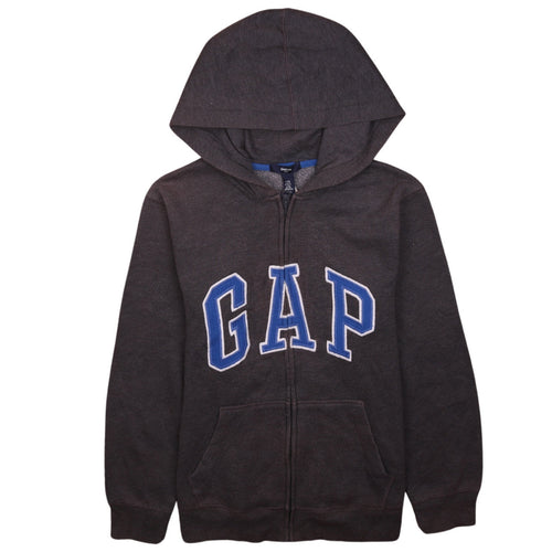 GAP Kids Boys Black Full Zip Hoodie 13 Years Classic Fleece Sweatshirt