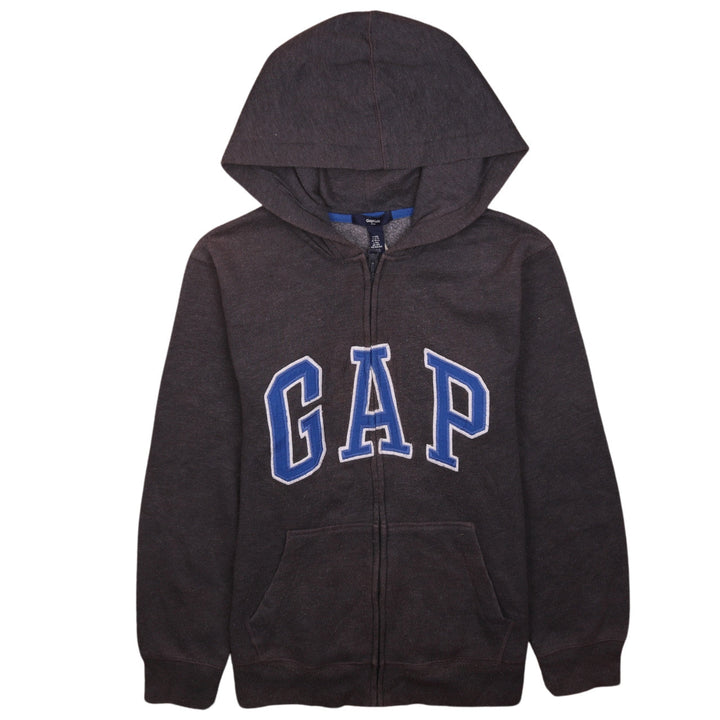 GAP Kids Boys Black Full Zip Hoodie 13 Years Classic Fleece Sweatshirt