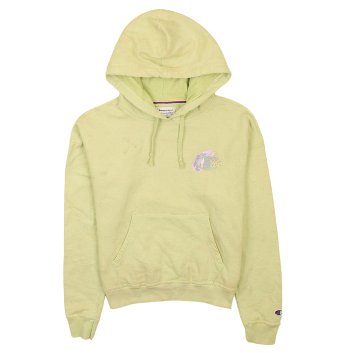 Champion Women's Yellow XS Pullover Hoodie Cotton Athleticwear