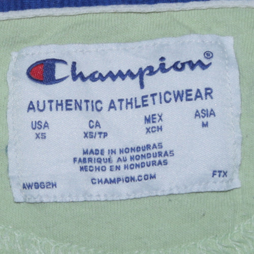 Champion Women's Yellow XS Pullover Hoodie Cotton Athleticwear
