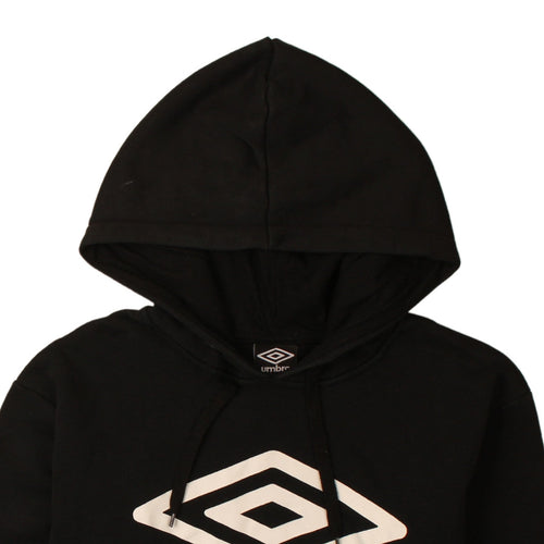 Umbro Men's Black Pullover Hoodie Small Graphic Sportswear