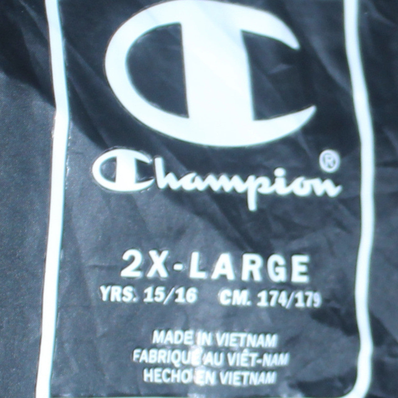 Champion Men's Black 2XL Hooded Puffer Jacket Full Zip Winter Coat