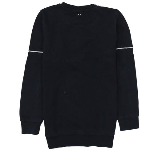 Napapijri Teens Black Logo Crew Neck Sweatshirt Size 14 Regular Fit