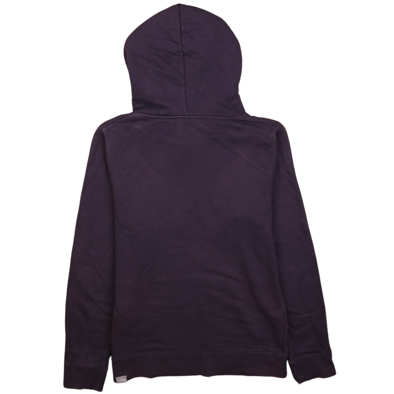 The North Face Womens Purple Pullover Hoodie Small Logo Print Casual