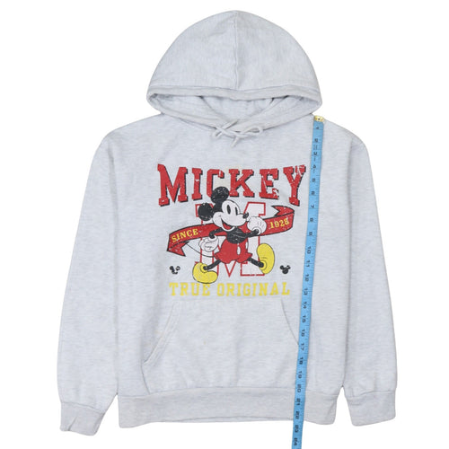 Primark Cares Women's Grey Mickey Mouse Pullover Hoodie Size S