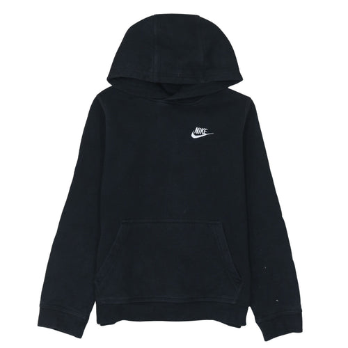 Nike Boys Black Pullover Hoodie L 147-158cm Fleece Sweatshirt