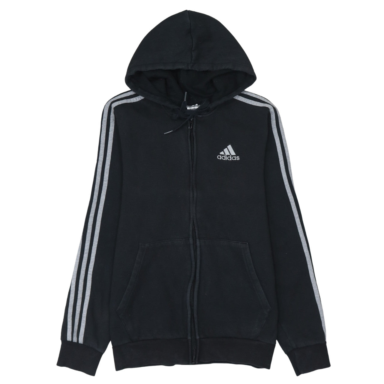 Adidas Men's Black Small Full Zip Hoodie Sweatshirt