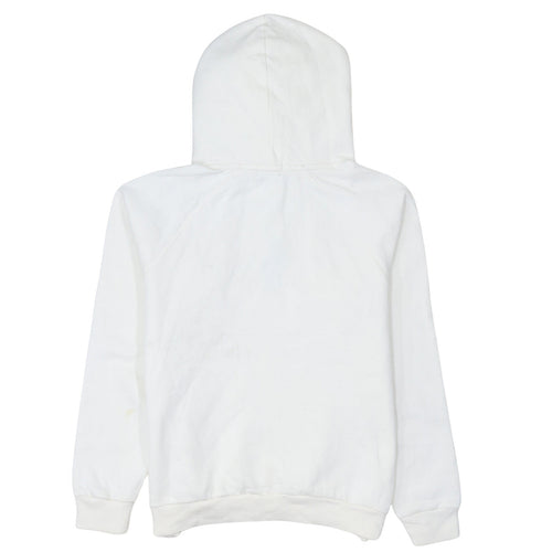 Polo Ralph Lauren Boys White Large Pullover Hoodie Cotton Blend Logo