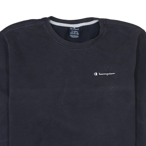 Champion Men's Black XL Pullover Crew Neck Sweatshirt