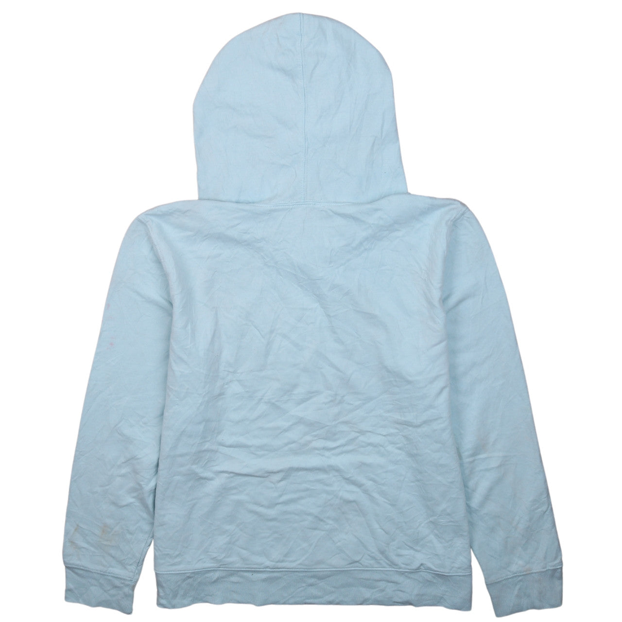 GAP Women Light Blue Pullover Hoodie XL Cotton Blend Logo Print