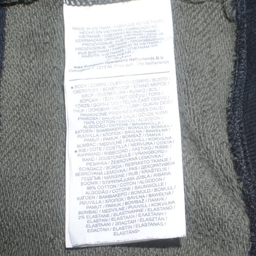 Nike SB Men's Green Striped Pullover Sweatshirt XS