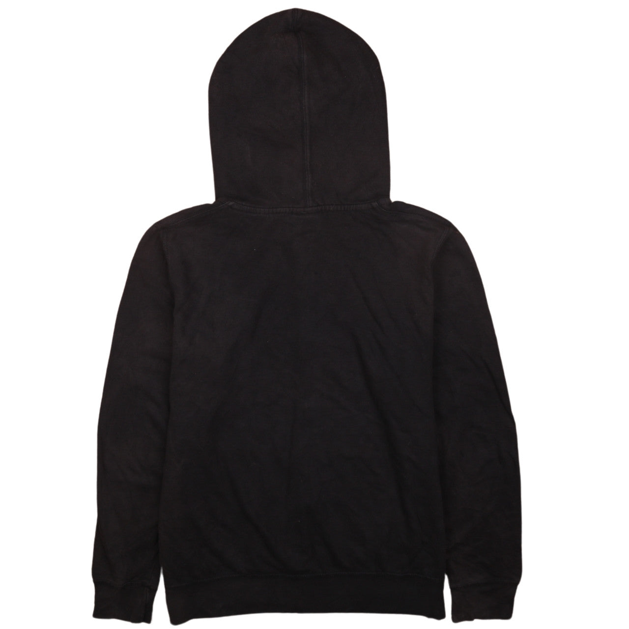 Nike Men's Black XL Full Zip Hoodie with Logo and Drawstring