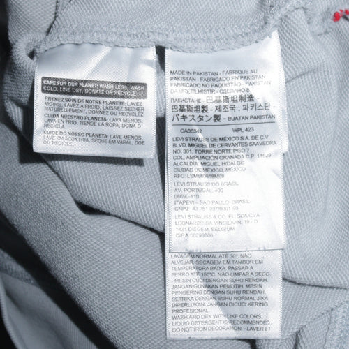 Levi's Women's Light Blue Pullover Hoodie Size S Cotton Logo Sweatshirt