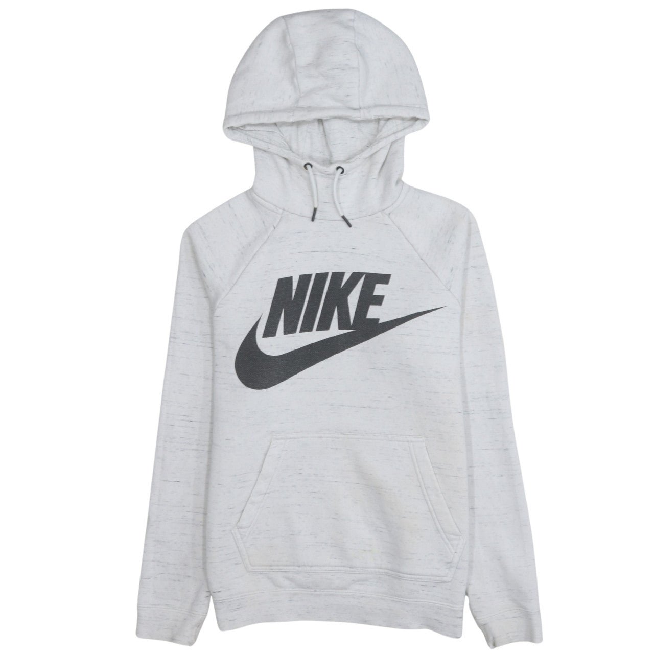 Nike Womens Grey Hoodie Small Pullover Long Sleeve Logo Print