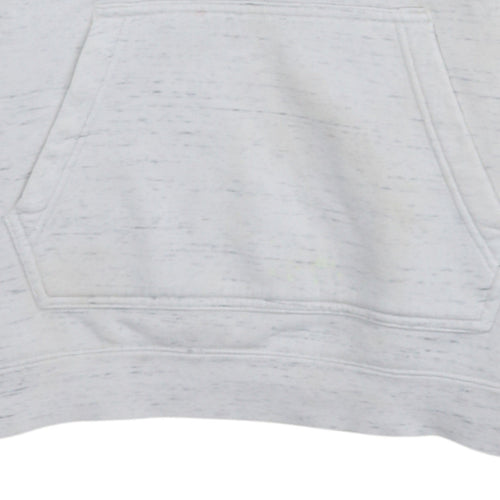 Nike Womens Grey Hoodie Small Pullover Long Sleeve Logo Print