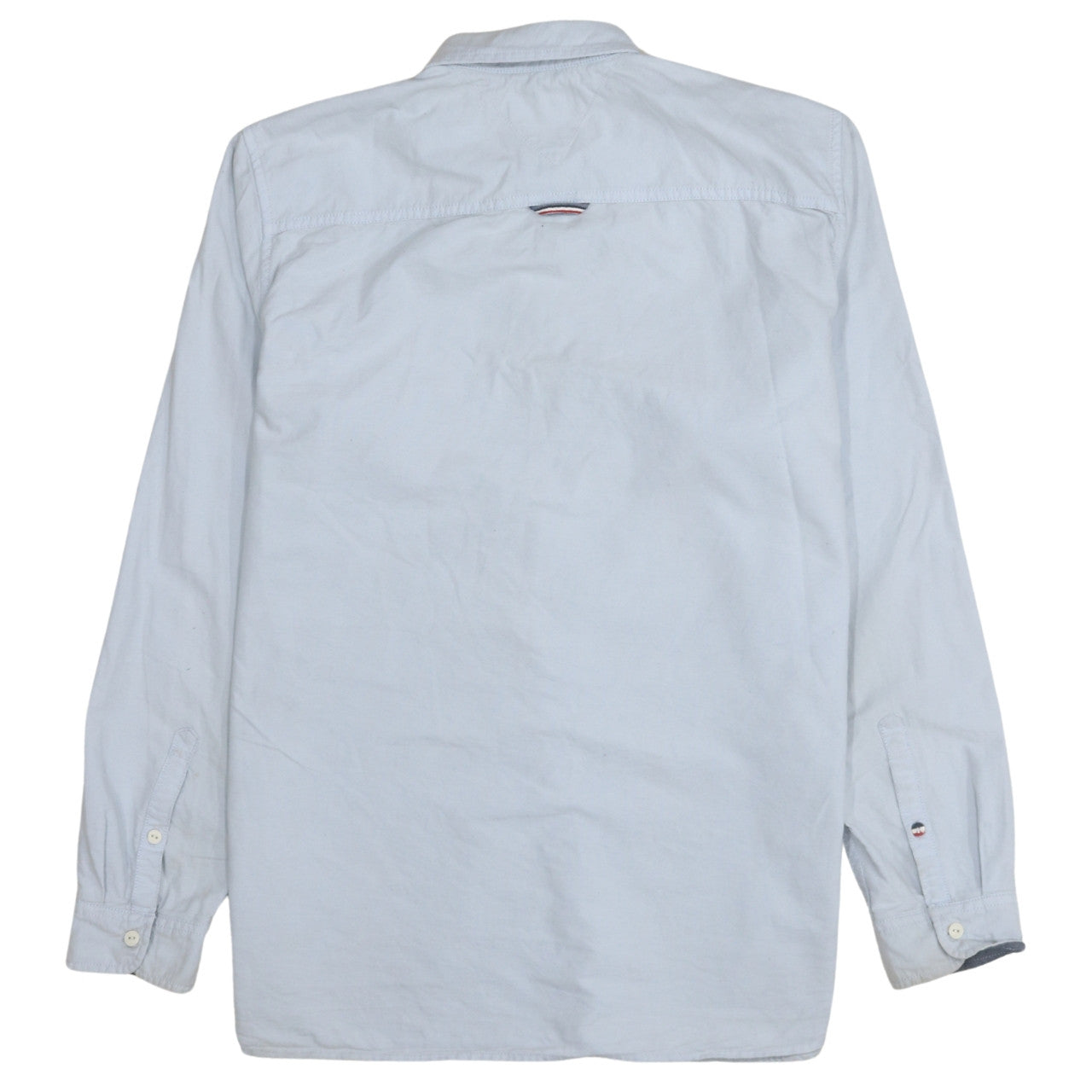 Hilfiger Denim Men's Blue Button-Down Casual Shirt L Regular Fit