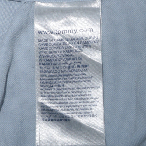 Hilfiger Denim Men's Blue Button-Down Casual Shirt L Regular Fit