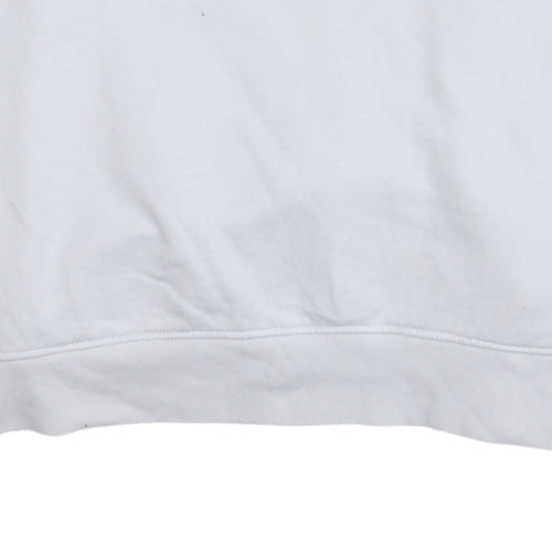 Vans Men's White Large Pullover Sweatshirt Graphic Print Crew Neck