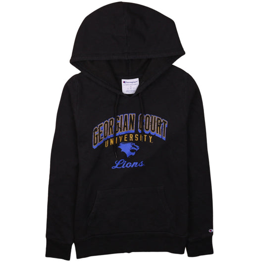 Champion Men’s Black Small Pullover Hoodie Georgian Court University