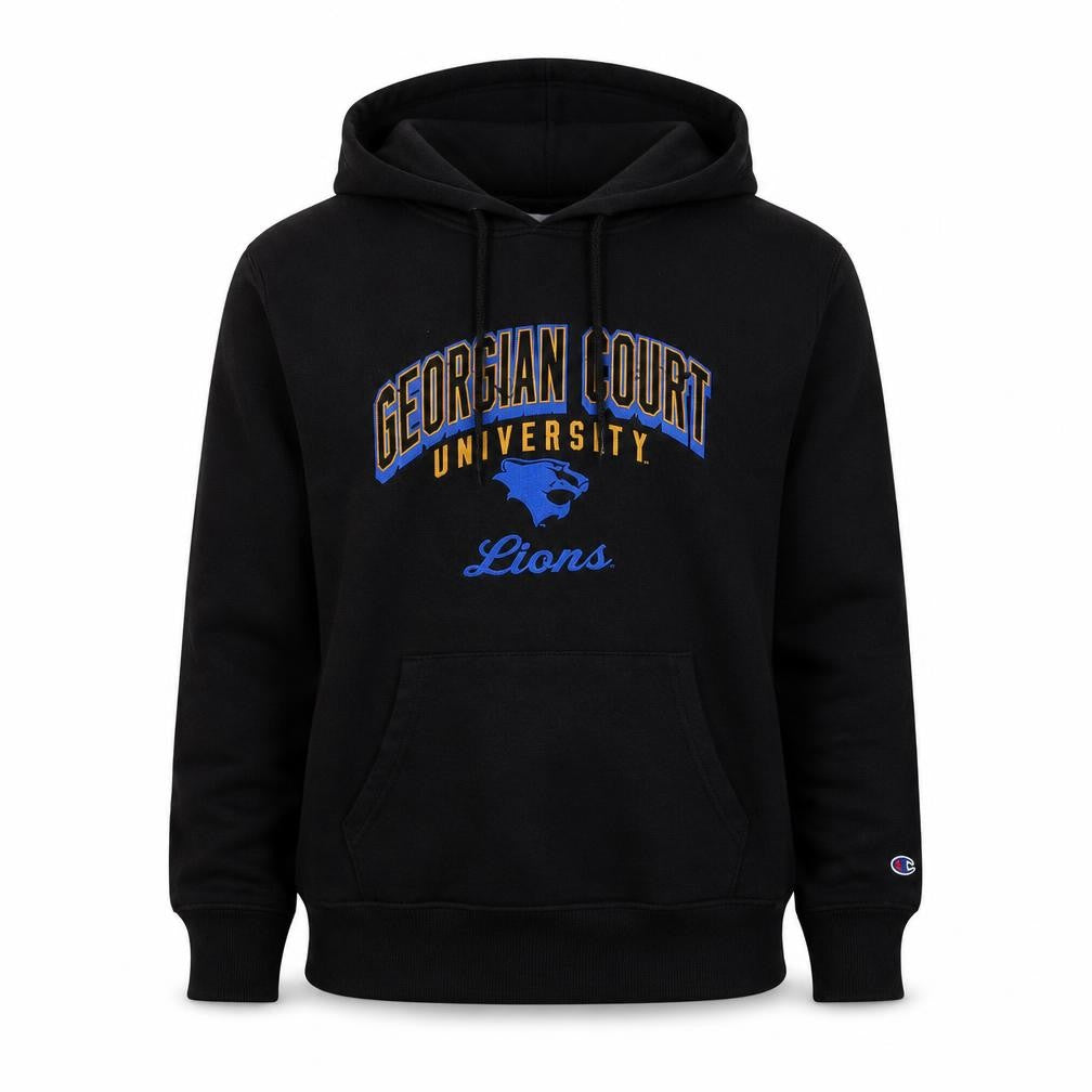 Champion Men’s Black Small Pullover Hoodie Georgian Court University