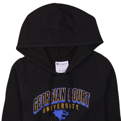 Champion Men’s Black Small Pullover Hoodie Georgian Court University