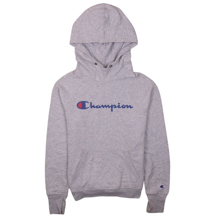 Champion Men's Grey XS Pullover Hoodie with Logo Design