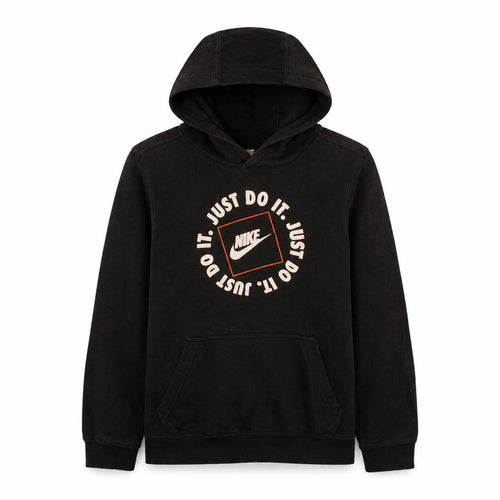 Nike Boys Black Hoodie L 147-158cm Pullover Standard Fit Just Do It Graphic