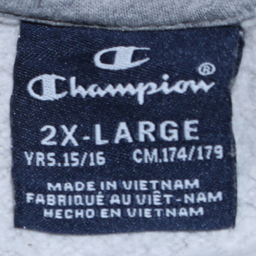 Champion Boys Grey & Black Pullover Sweatshirt 2XL 15/16 Years