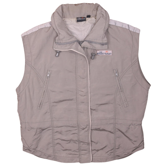 Ellesse Men's Beige Padded Bodywarmer Waistcoat Size 40 Regular
